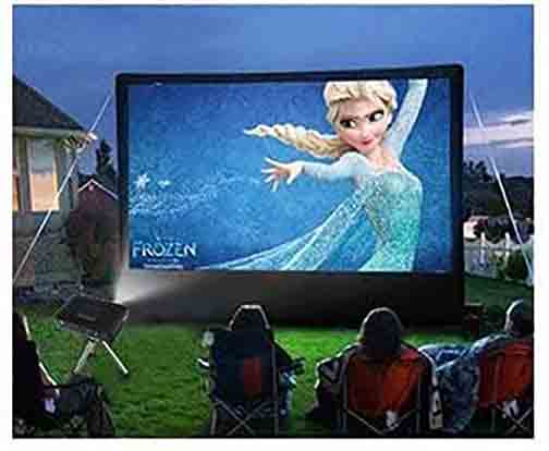 Watching movies outdoor with WOWOTO T9 projector